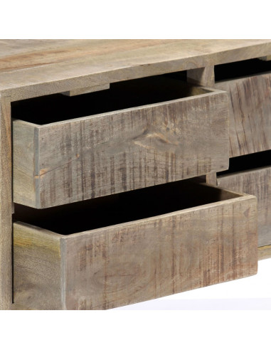 Credenza 140x30x60 cm in Legno Massello di Mango