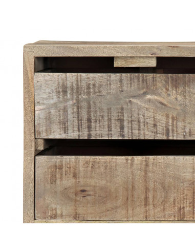 Credenza 140x30x60 cm in Legno Massello di Mango