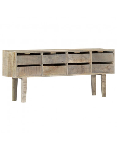 Credenza 140x30x60 cm in Legno Massello di Mango