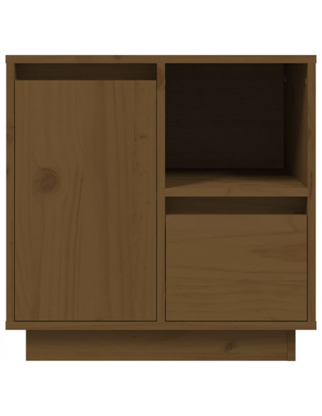 Comodini 2 pz Miele 50x34x50 cm in Legno Massello di Pino