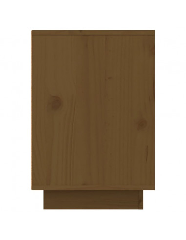 Comodini 2 pz Miele 50x34x50 cm in Legno Massello di Pino