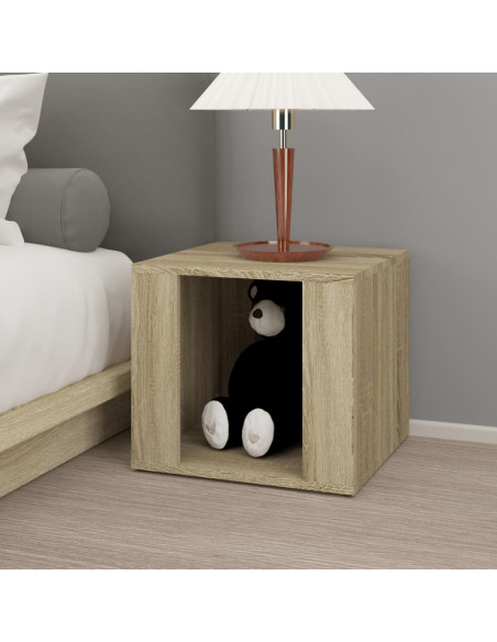 Comodino Rovere Sonoma 41x40x36 cm in Legno Multistrato