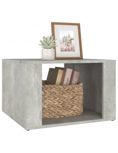 Comodino Grigio Cemento 57x55x36 cm in Legno Multistrato