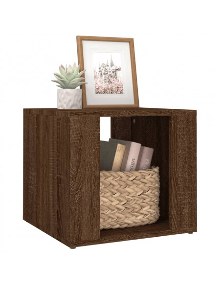 Comodino Rovere Marrone 41x40x36 cm in Legno Multistrato