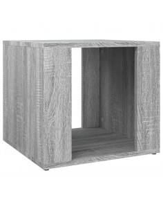 Comodino Grigio Sonoma 41x40x36 cm in Legno Multistrato 2