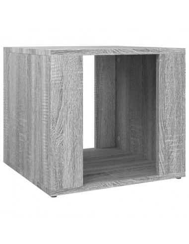 Comodino Grigio Sonoma 41x40x36 cm in Legno Multistrato