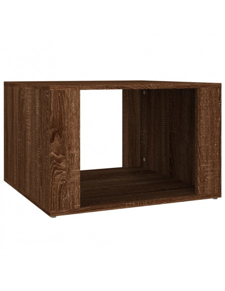 Comodino Rovere Marrone 57x55x36 cm in Legno Multistrato
