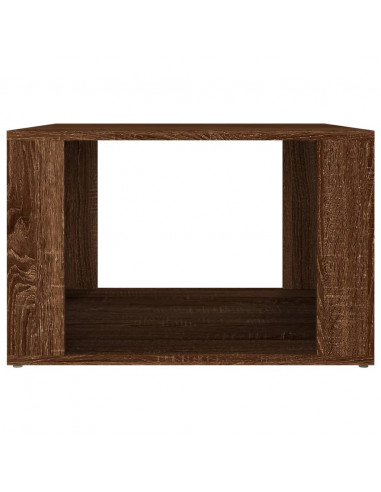 Comodino Rovere Marrone 57x55x36 cm in Legno Multistrato