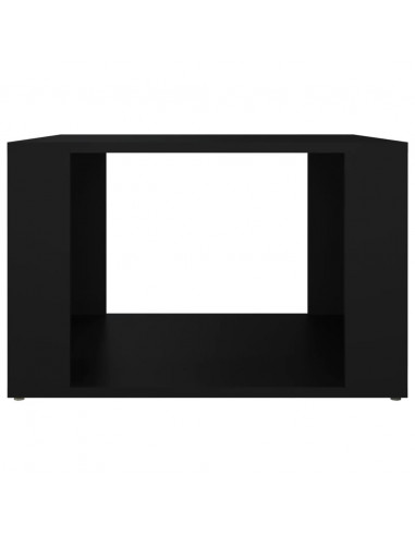 Comodino Nero 57x55x36 cm in Legno Multistrato
