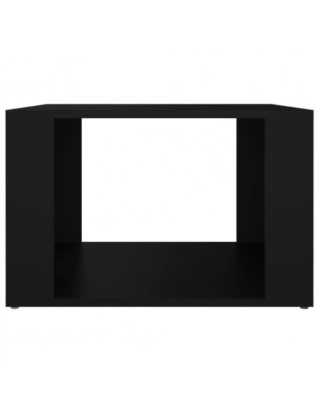 Comodino Nero 57x55x36 cm in Legno Multistrato