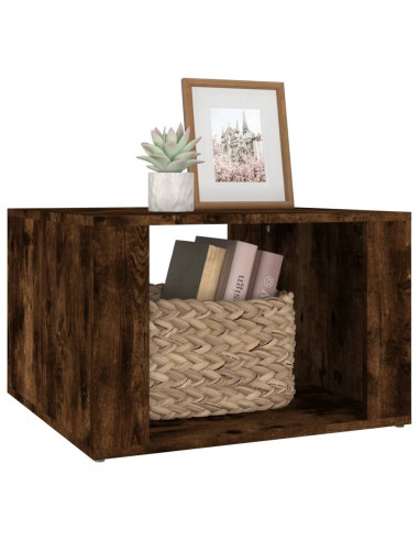 Comodino Rovere Fumo 57x55x36 cm in Legno Multistrato