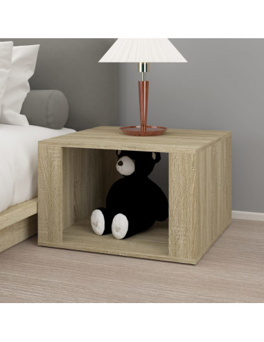 Comodino Rovere Sonoma 57x55x36 cm in Legno Multistrato