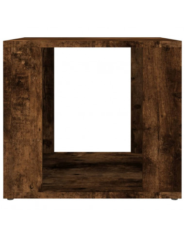Comodino Rovere Fumo 41x40x36 cm in Legno Multistrato