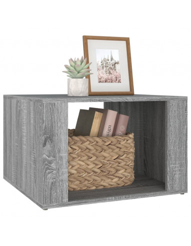 Comodino Grigio Sonoma 57x55x36 cm in Legno Multistrato