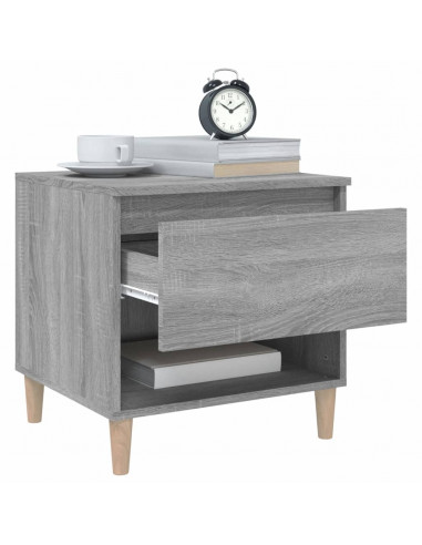 Comodini 2 pz Grigio Sonoma 50x46x50 cm in Legno Multistrato