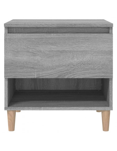 Comodini 2 pz Grigio Sonoma 50x46x50 cm in Legno Multistrato