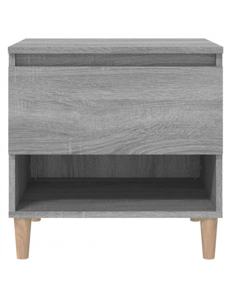 Comodini 2 pz Grigio Sonoma 50x46x50 cm in Legno Multistrato