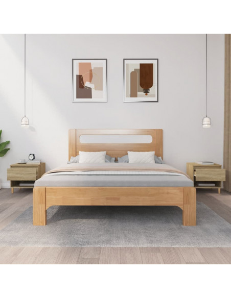 Comodini 2 pz Rovere Sonoma 50x46x50 cm in Legno Multistrato