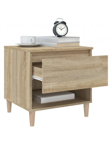 Comodini 2 pz Rovere Sonoma 50x46x50 cm in Legno Multistrato