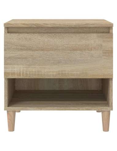 Comodini 2 pz Rovere Sonoma 50x46x50 cm in Legno Multistrato