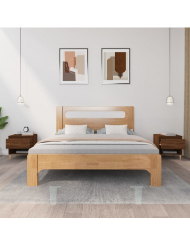 Comodini 2 pz Rovere Marrone 50x46x50 cm in Legno Multistrato