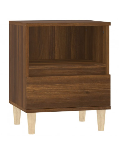 Comodino Rovere Marrone 40x35x50 cm