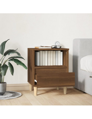 Comodino Rovere Marrone 40x35x50 cm