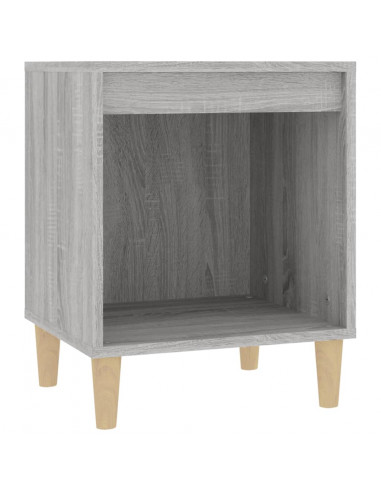 Comodino Grigio Sonoma 40x35x50 cm