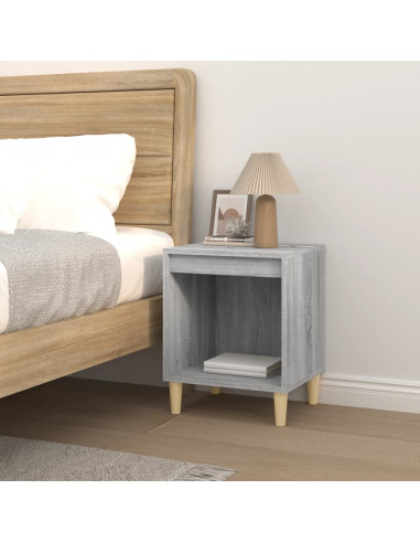 Comodino Grigio Sonoma 40x35x50 cm