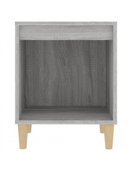 Comodino Grigio Sonoma 40x35x50 cm