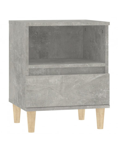 Comodino Grigio Cemento 40x35x50 cm