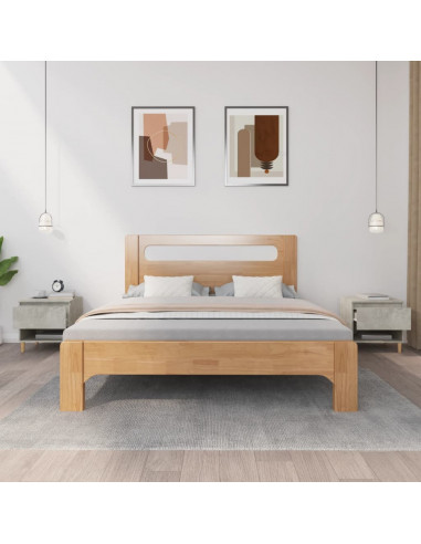 Comodini 2 pz Grigio Cemento 50x46x50 cm in Legno Multistrato