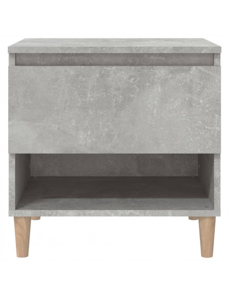 Comodini 2 pz Grigio Cemento 50x46x50 cm in Legno Multistrato
