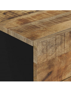 Comodino 50x33x60cm Legno Massello di Mango e Legno Multistrato 2