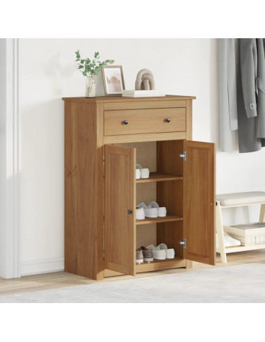 Scarpiera Panama 80x40x114 cm Legno Massello di Pino