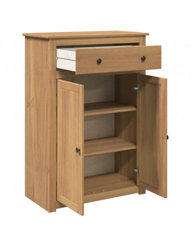 Scarpiera Panama 80x40x114 cm Legno Massello di Pino