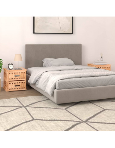 Comodini 2 pz 34x34x34 cm in Legno Massello di Noce