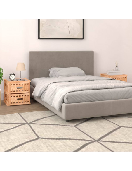 Comodini 2 pz 34x34x34 cm in Legno Massello di Noce