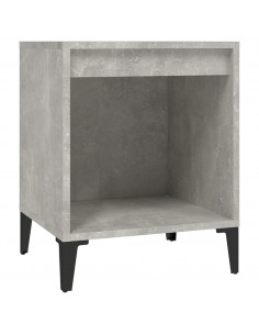 Comodino Grigio Cemento 40x35x50 cm 2