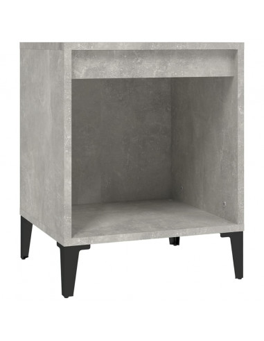 Comodino Grigio Cemento 40x35x50 cm
