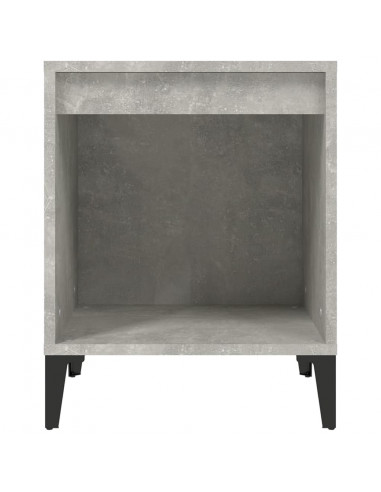 Comodino Grigio Cemento 40x35x50 cm