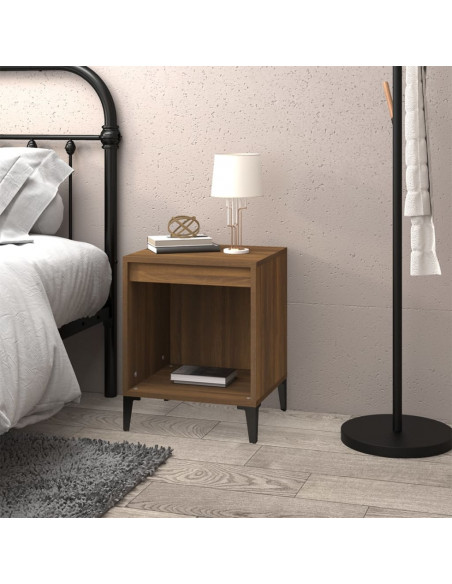 Comodino Rovere Marrone 40x35x50 cm