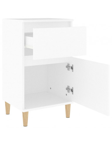 Comodini 2pz Bianchi 40x35x70 cm