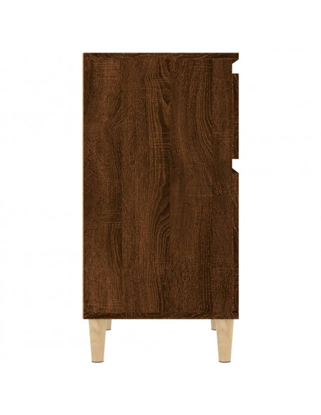 Comodini 2pz Rovere Marrone 40x35x70 cm