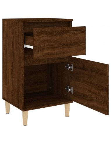 Comodini 2pz Rovere Marrone 40x35x70 cm
