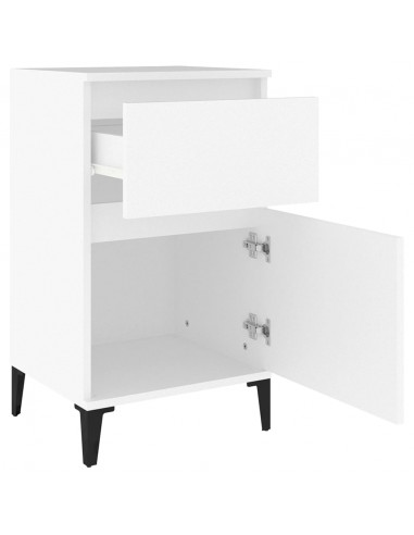 Comodini 2pz Bianchi 40x35x70 cm