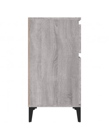 Comodino Grigio Sonoma 40x35x70 cm