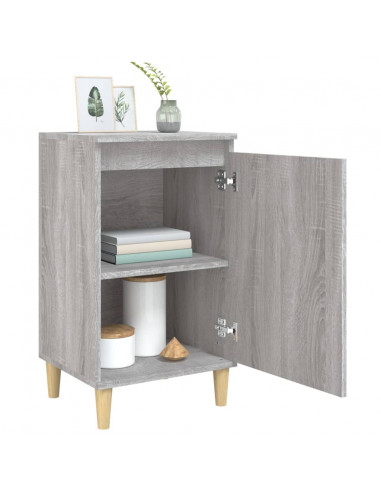 Comodini 2 pz Grigio Sonoma 40x35x70 cm in Legno Multistrato