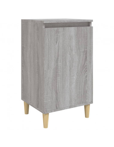 Comodino Grigio Sonoma 40x35x70 cm in Legno Multistrato