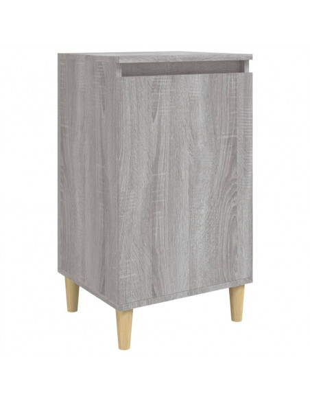 Comodino Grigio Sonoma 40x35x70 cm in Legno Multistrato